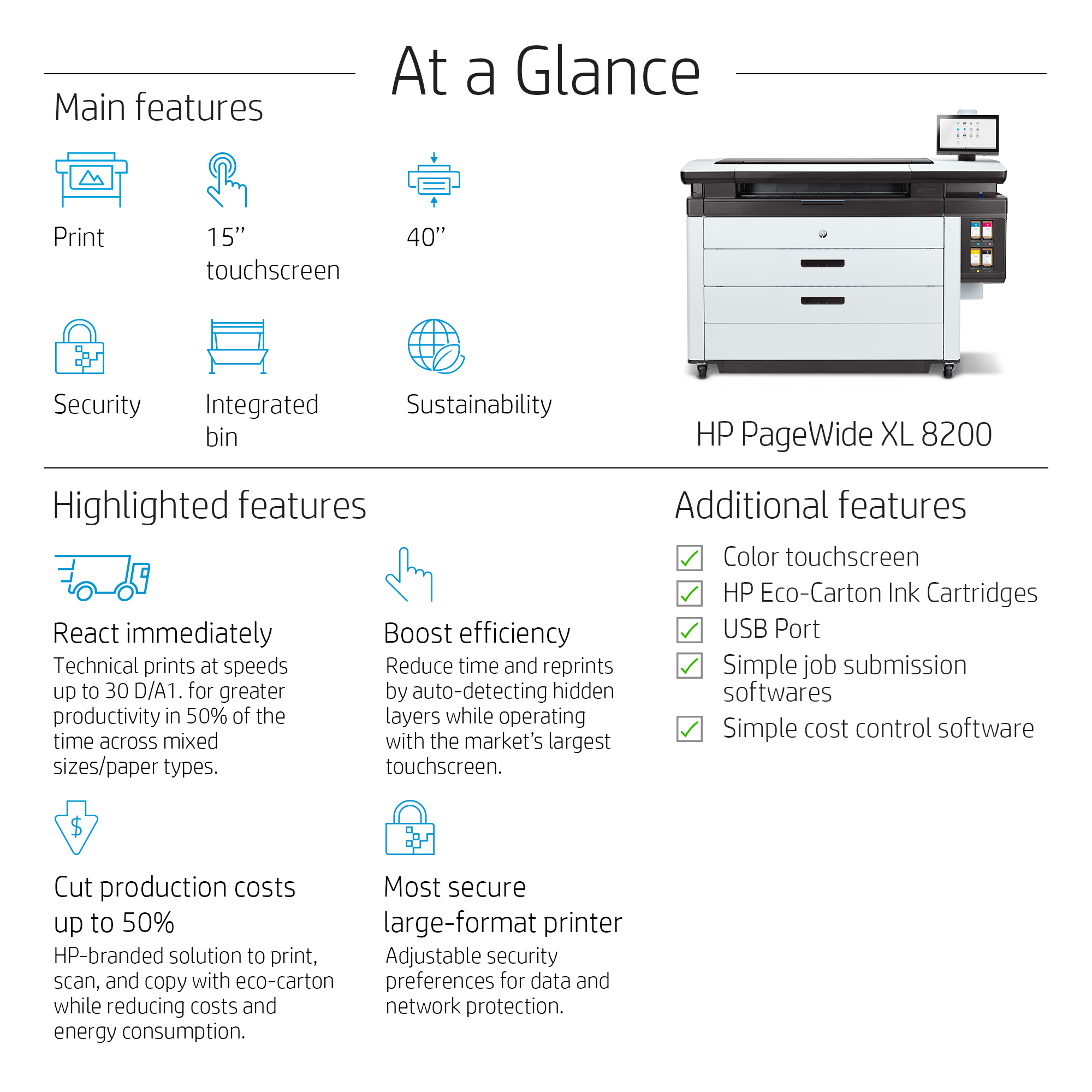 HP PageWide XL 8200 Printer – image 3