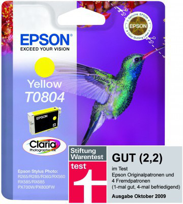 Epson T0804 Yellow Ink Cartridge (Hummingbird) – image 4