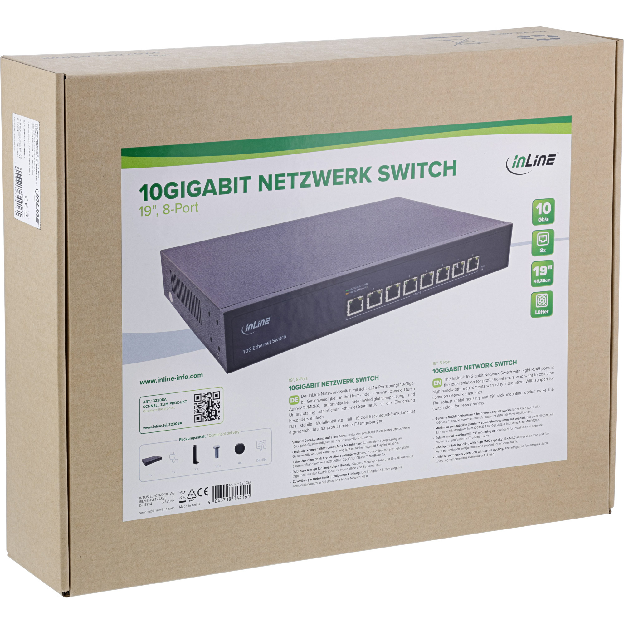 InLine 32308A network switch Unmanaged – image 4