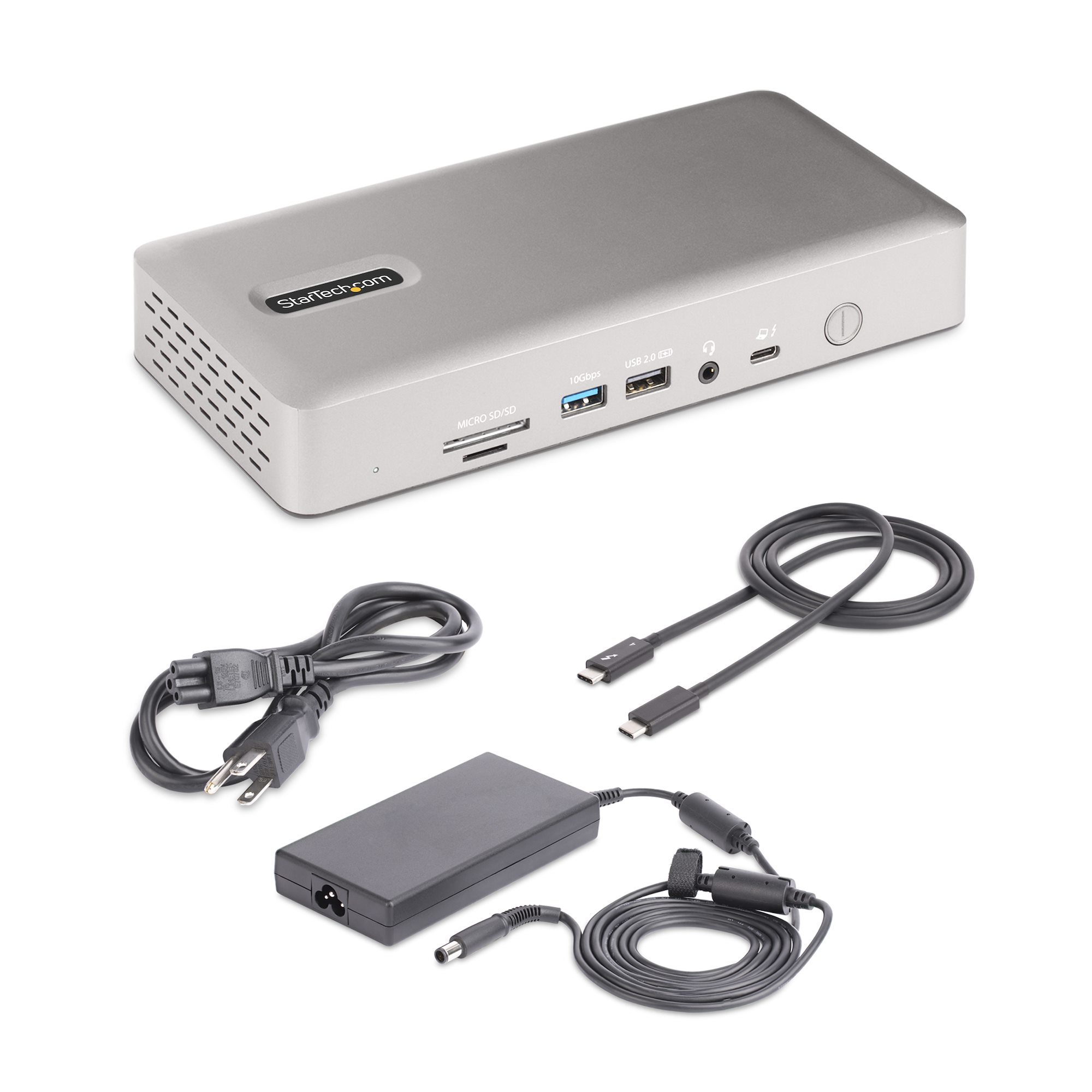 StarTech.com Thunderbolt 4 Dock - Dual 4K Macbook Pro and M4 Air, Quad Monitor 4K Windows, 16 Port 40Gbps Laptop Docking Station with – image 9