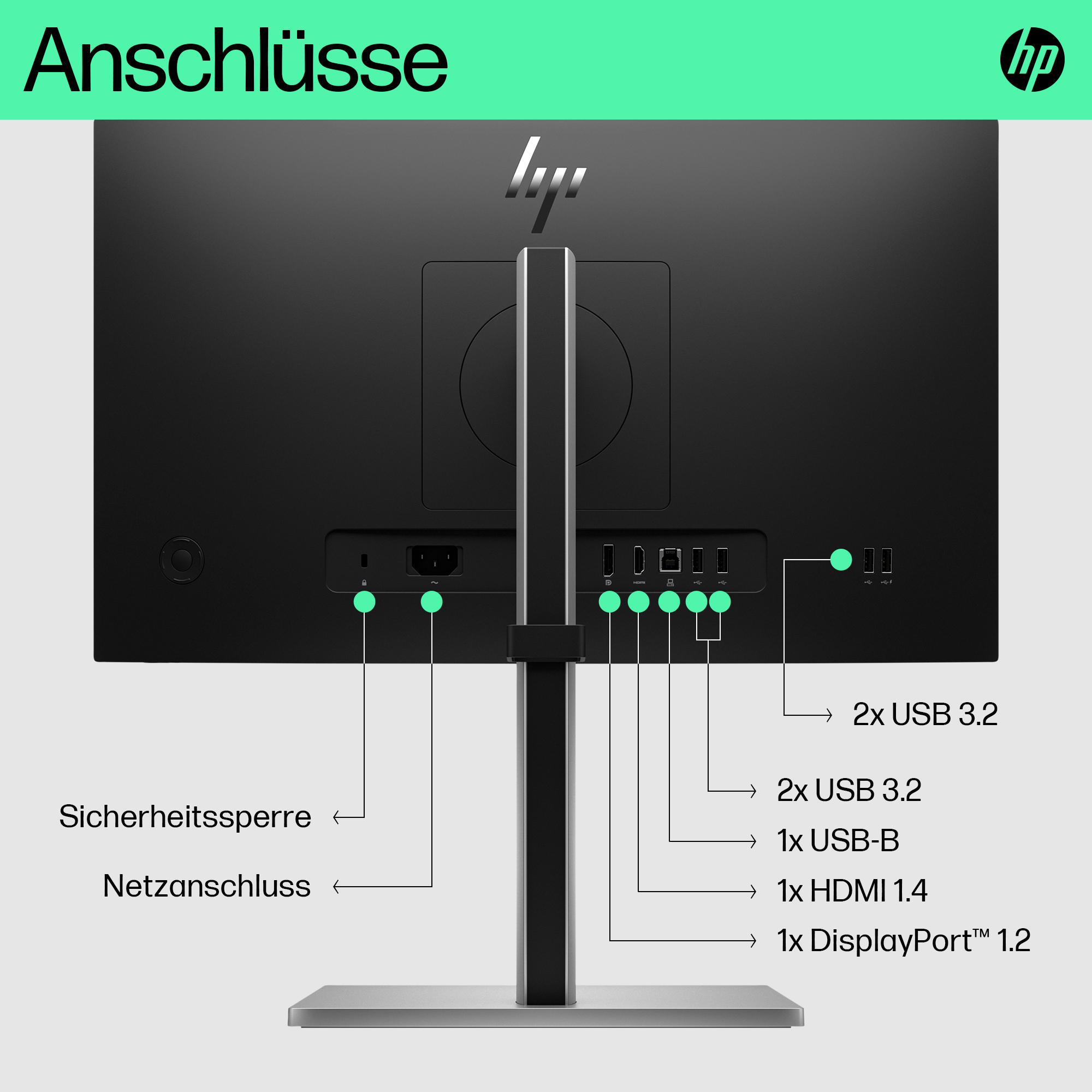 HP E-Series E22 G5 FHD Monitor. Display diagonal: 54.6 cm (21.5"), HD type: Full HD, Display technology: LCD, Display surf