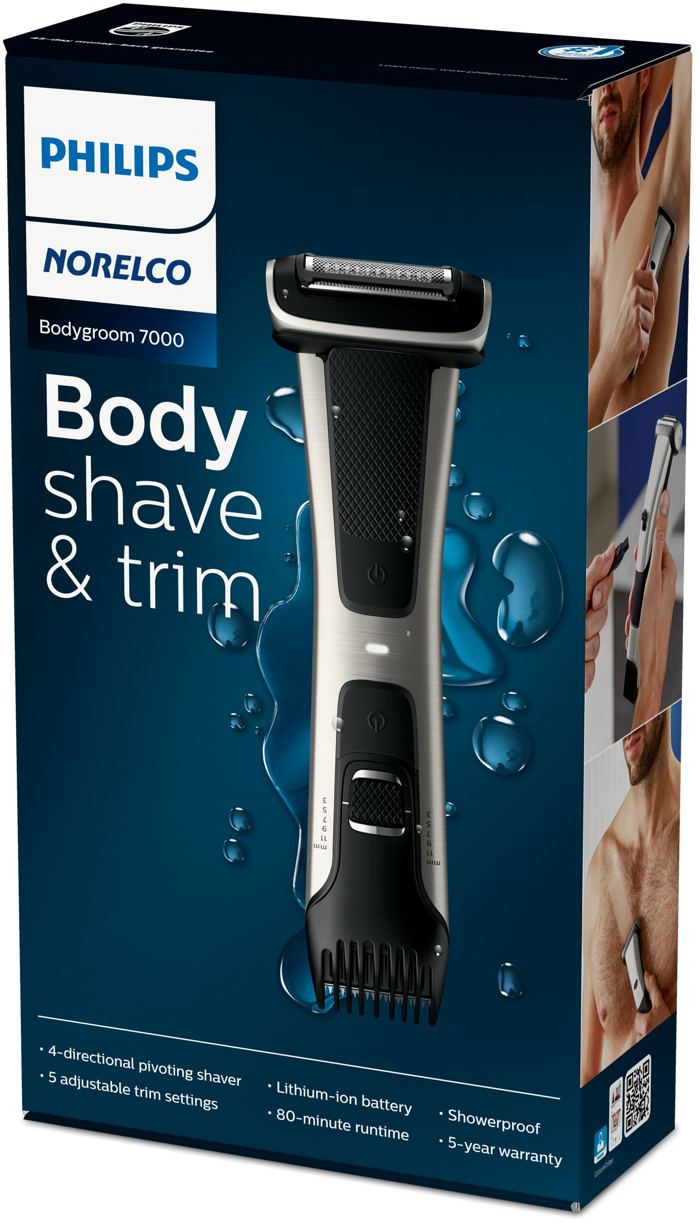 Philips 7000 series BG7030/49 body groomer/shaver Black – image 4