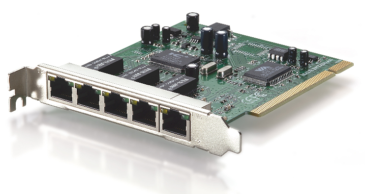 LevelOne 5-Port Fast Ethernet PCI Switch Card – image 1