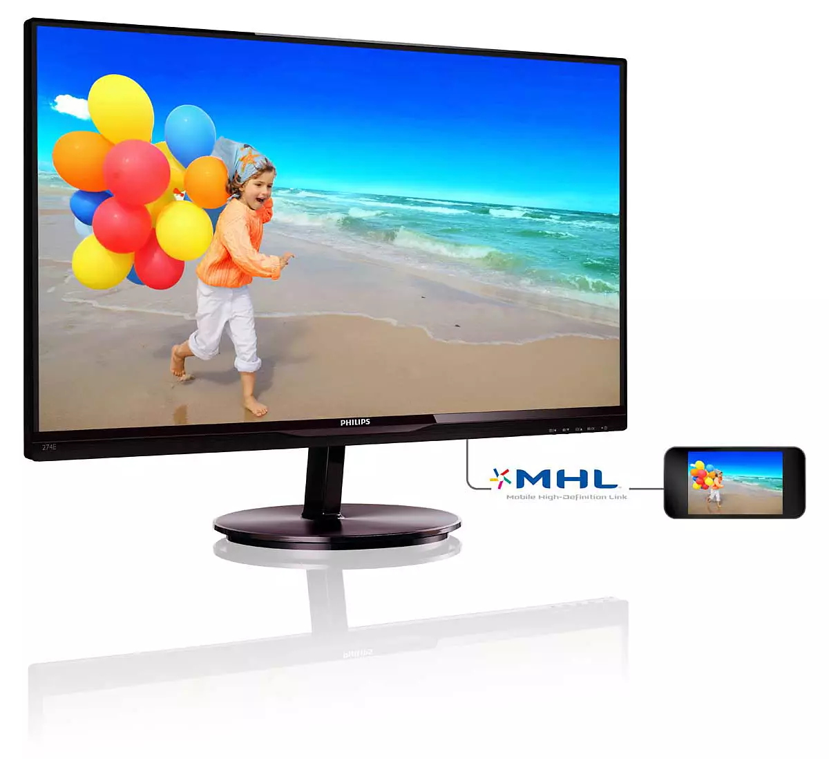 Philips 274E5QHSB/11 computer monitor – image 2