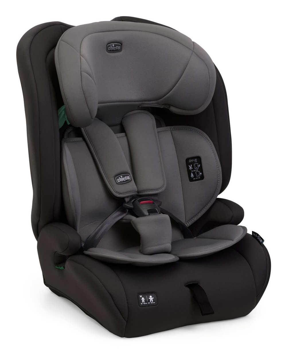 Chicco Gro-Up i-Size Bebek Oto Koltuğu 1-2-3 (9-36 kg; 15 ay-12 yaş) Siyah/Gri