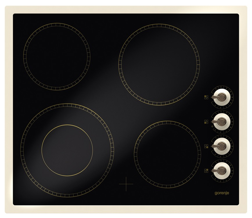 Gorenje ECK63CLI hob Black Built-in Ceramic hob 4 zone(s)