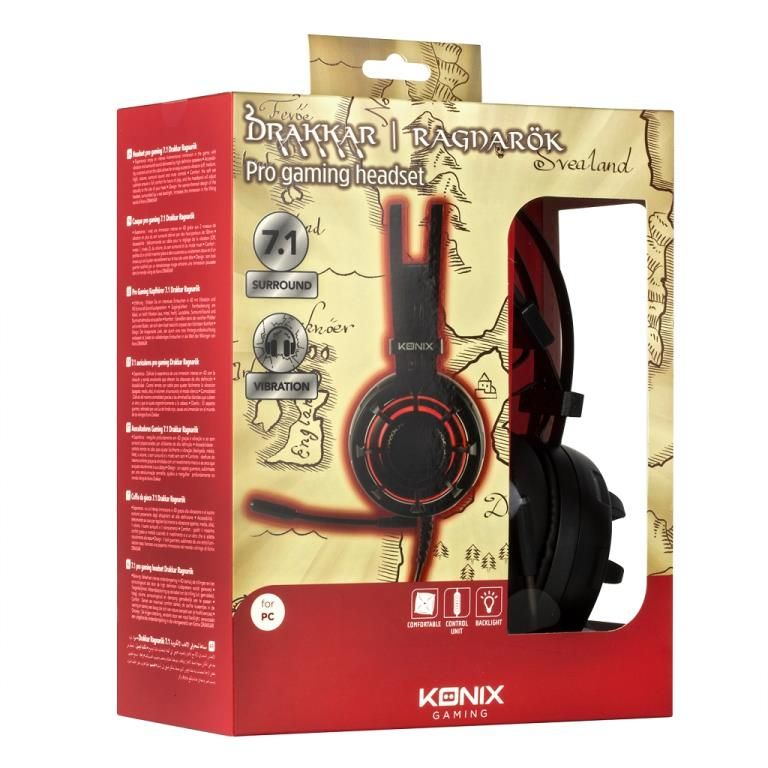 Konix 61881194967 headphones/headset Wired Head-band Gaming Black – image 3