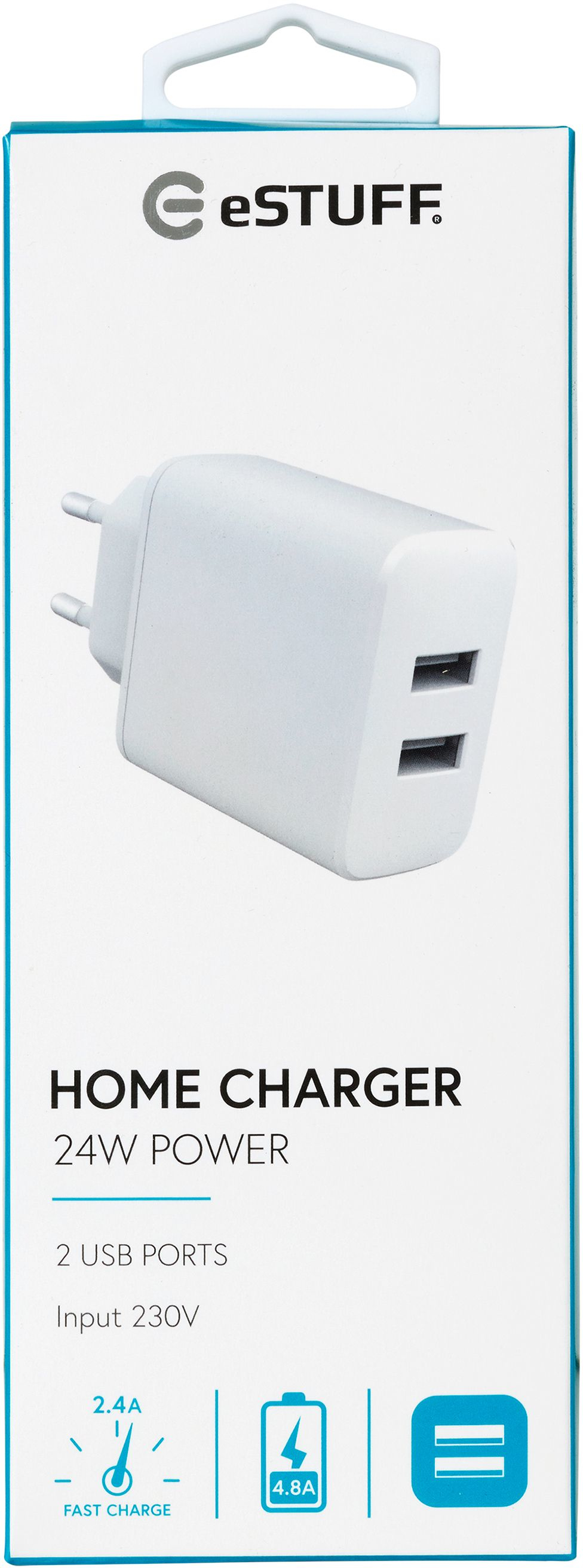 eSTUFF ES635005 mobile device charger Mobile phone White AC Indoor – image 2