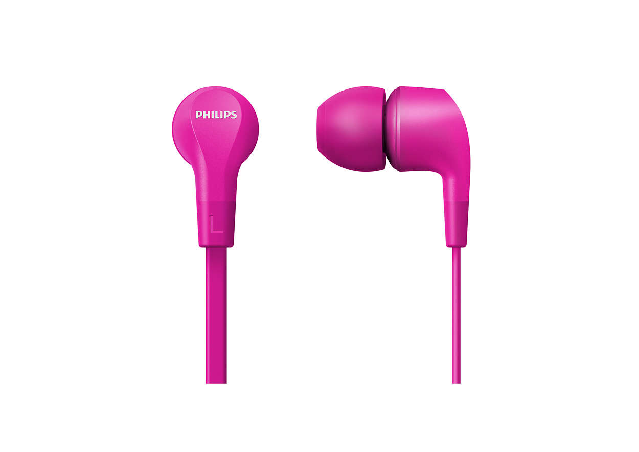 Philips TAE1105PK/00 headphones/headset Wired In-ear Calls/Music Pink – image 2