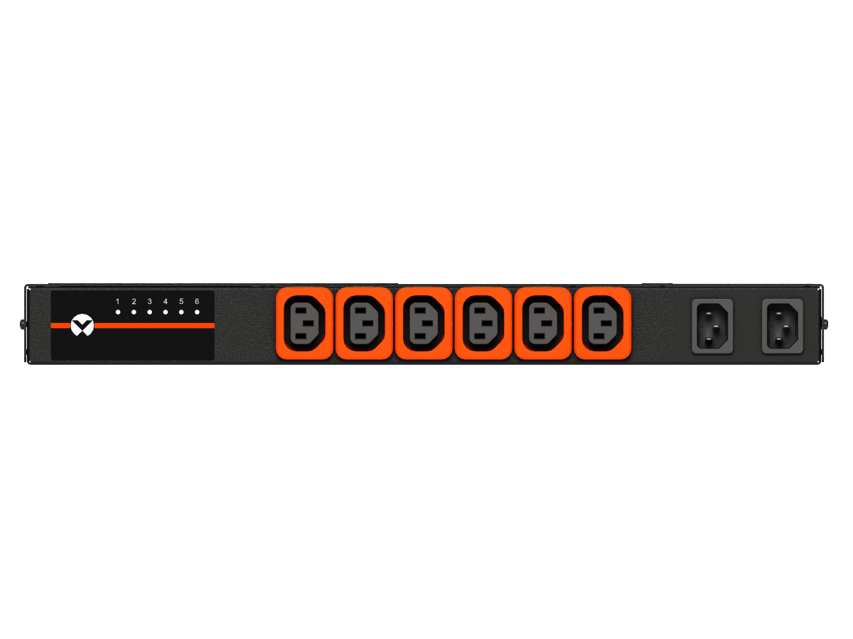 Vertiv Geist AUR3E1R5-06L137-1C14C14A900-D power distribution unit (PDU) 6 AC outlet(s) 0U Black – image 2