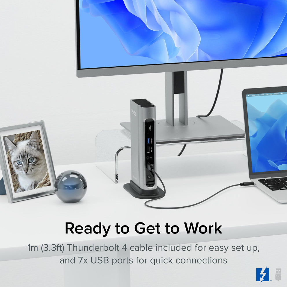Plugable Technologies TBT4-UDZ laptop dock/port replicator Wired Thunderbolt 4 Silver – image 7