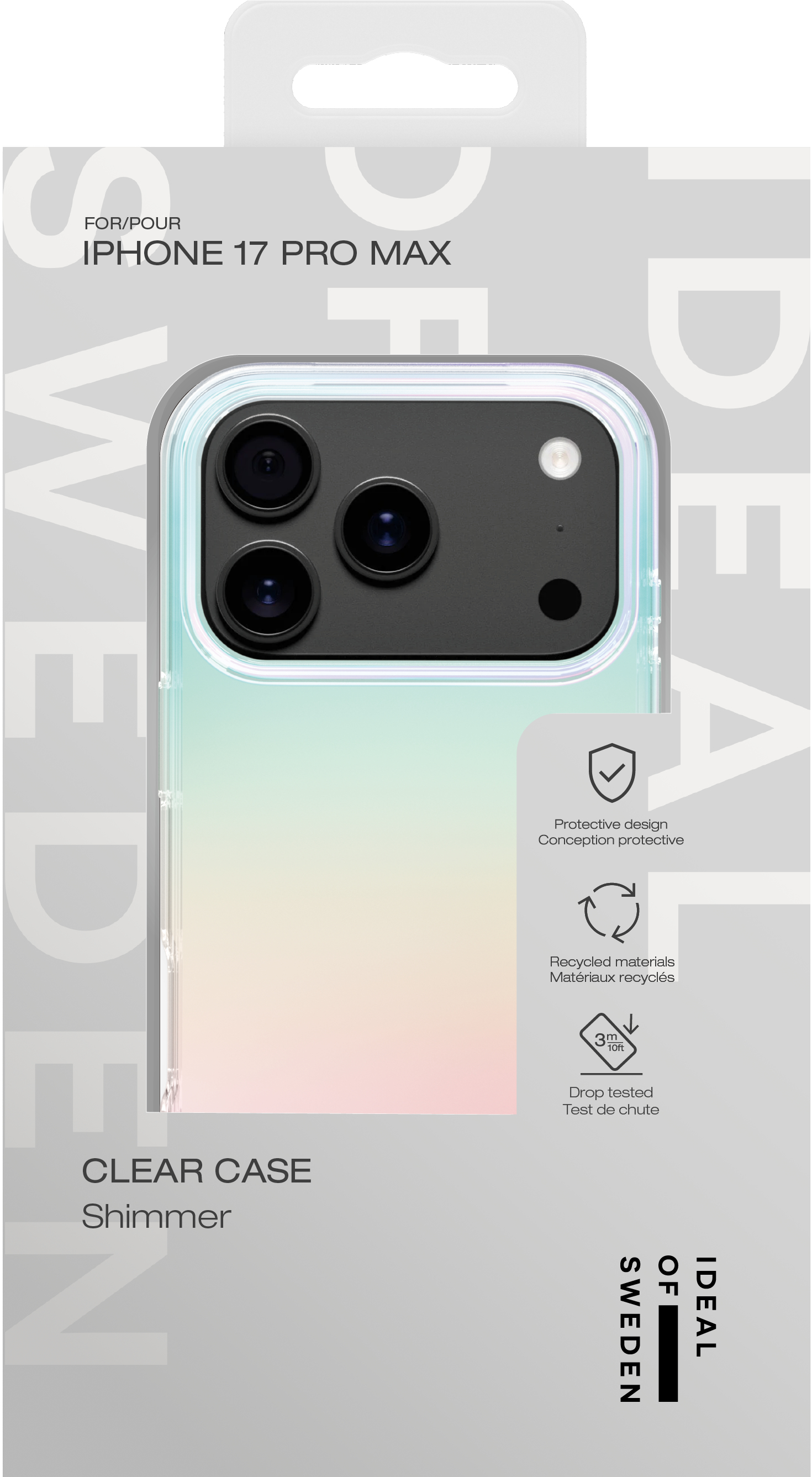 iDeal of Sweden Clear Case iPhone 17 Pro Max Shimmer – image 4