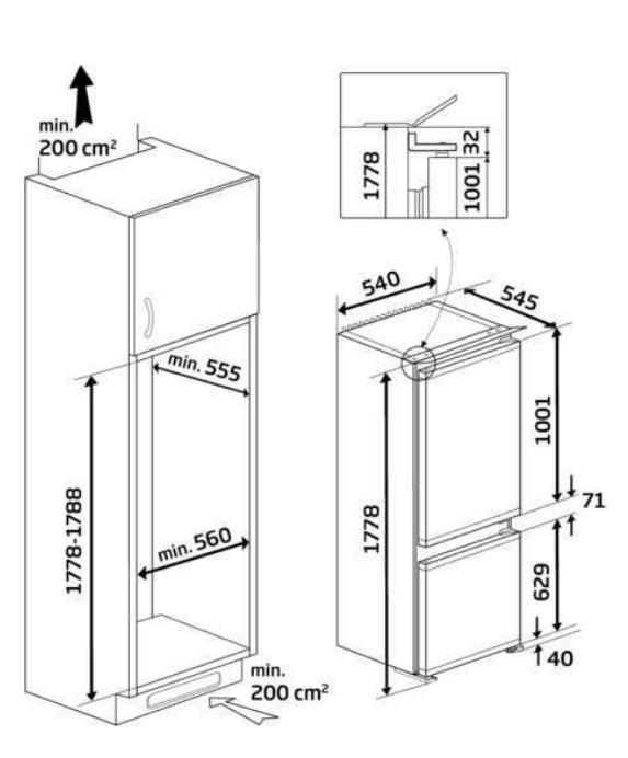 Beko BCNA275E2S fridge-freezer Built-in – image 2