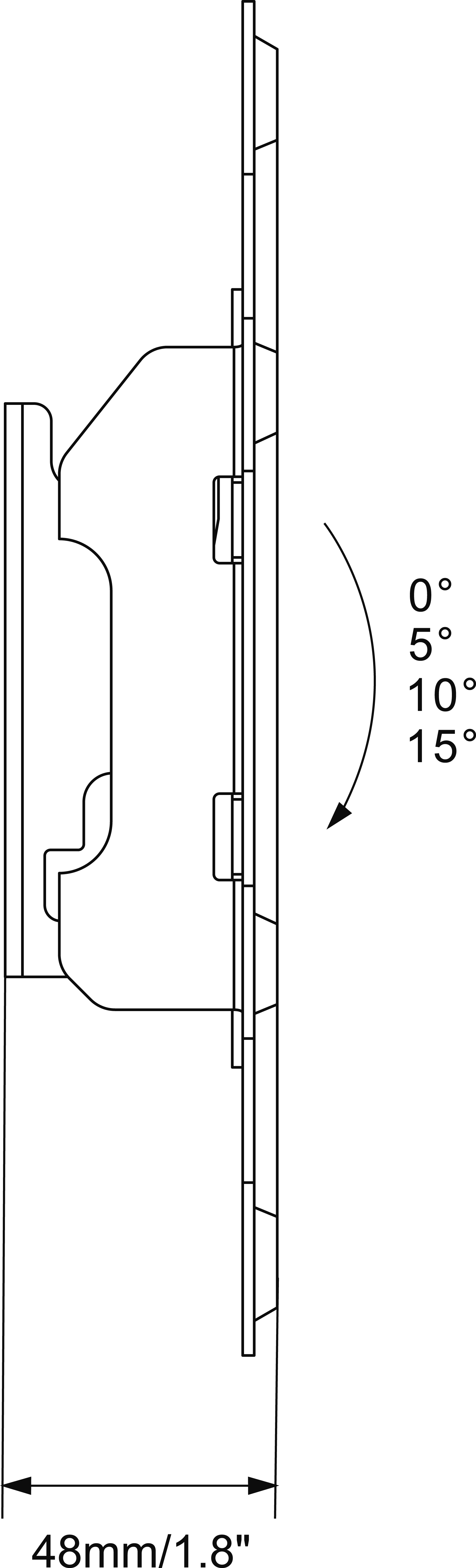 Vogel's M41010 TILT WALL MOUNT 19-37 INCH – image 4