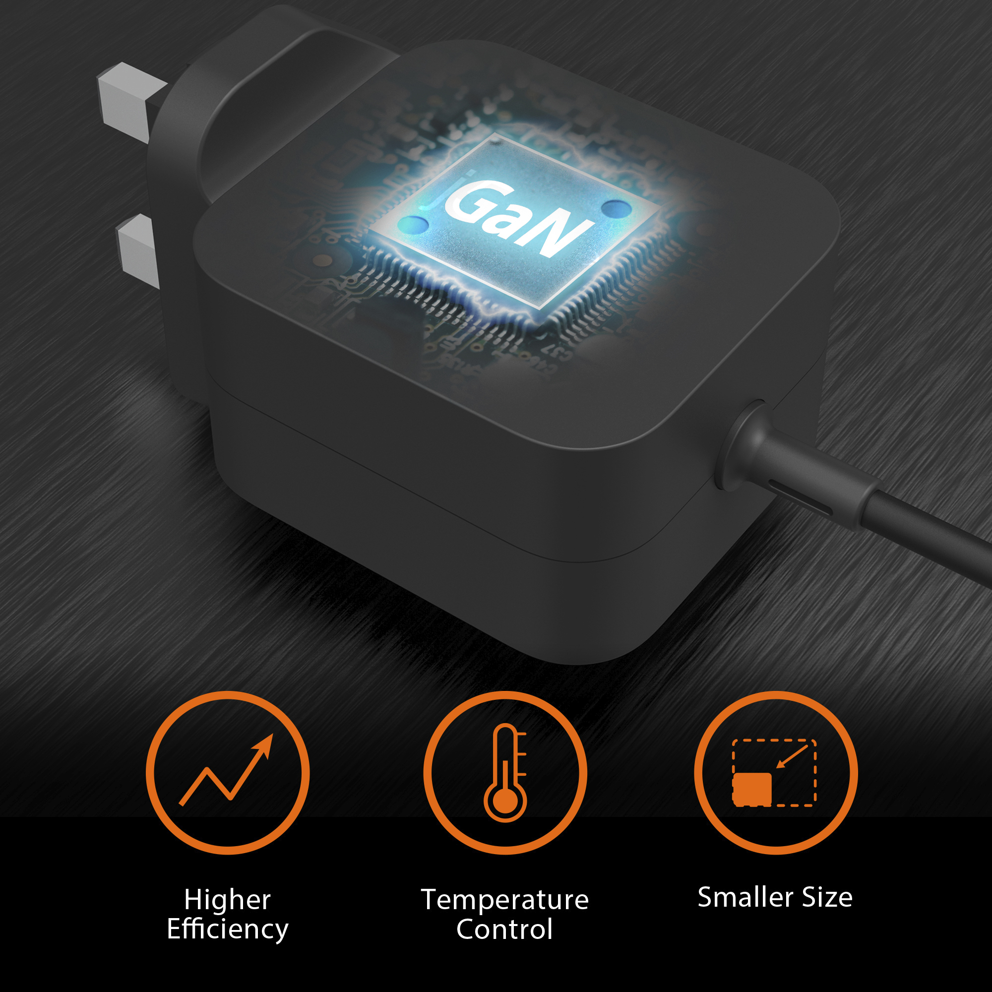 j5create JUP1565DC 67W GaN PD USB-C® Mini Charger with 6 Types of DC Connector-UK, Black – image 7
