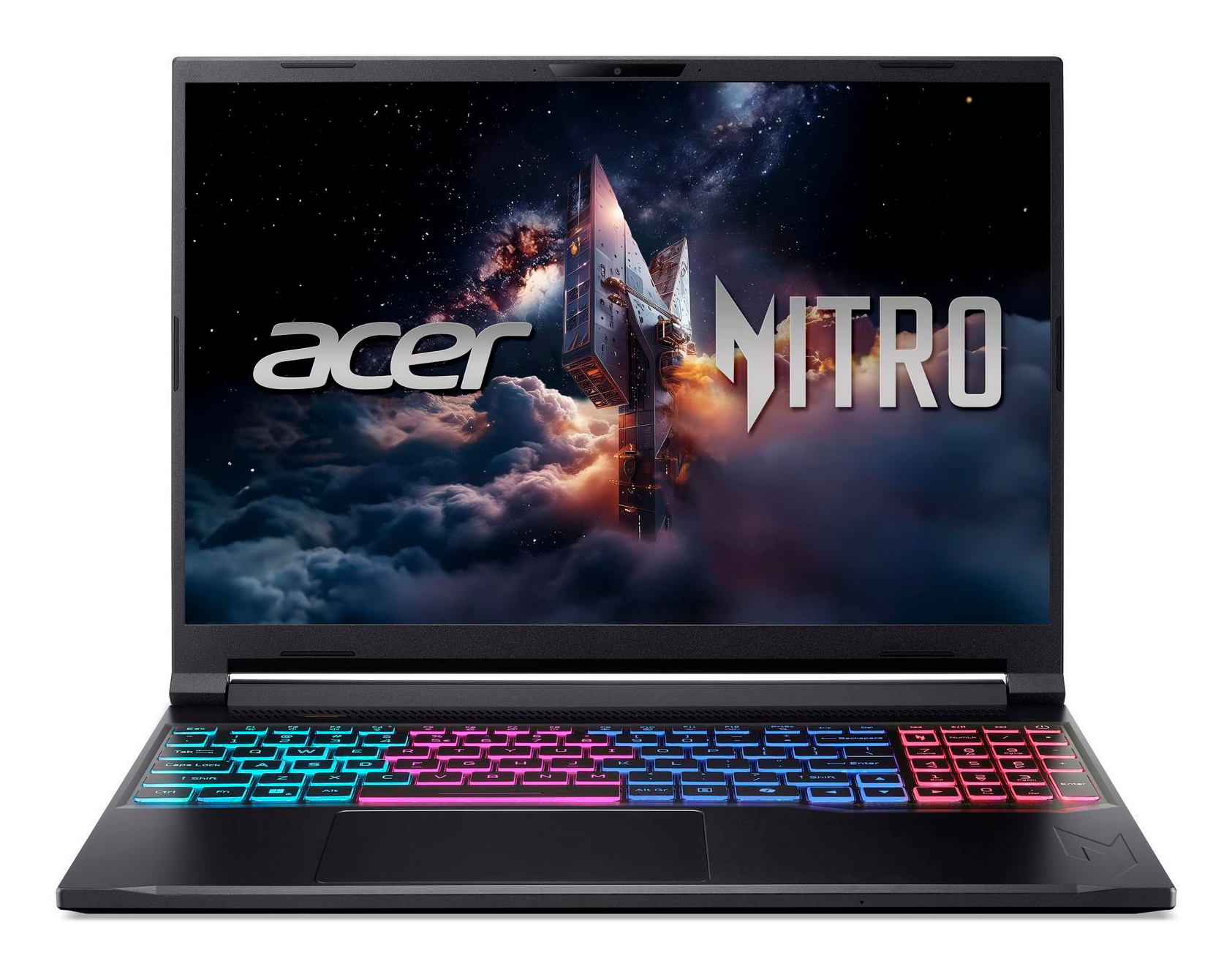 Acer Nitro V 16S ANV16S-71-708Y Intel Core 7 240H Laptop 40.6 cm (16") WUXGA 16 GB DDR5-SDRAM 1 TB SSD NVIDIA GeForce RTX 5060 Wi-Fi 6 (802.11ax) Windows 11 Home German Black