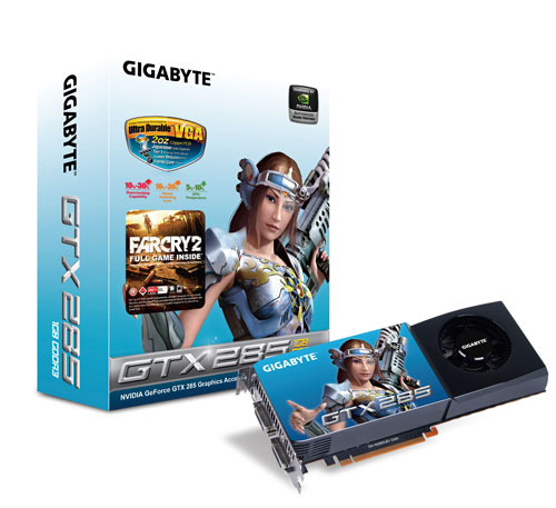 GIGABYTE GV-N285UD-1GH graphics card GeForce GTX 285