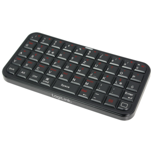 LogiLink ID0070A mobile device keyboard QWERTZ Bluetooth Black – image 1
