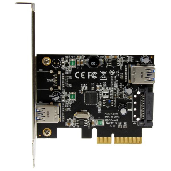 StarTech.com 2-Port USB 3.1 (10Gbps) Card - USB-A, 1x External, 1x Internal - PCIe – image 3
