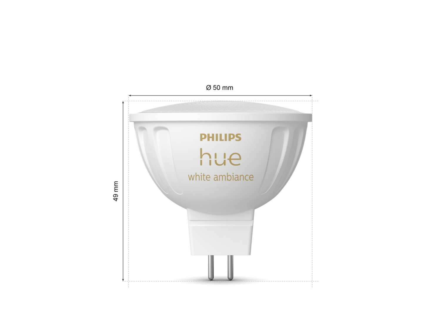 Philips by Signify Philips Hue White ambience MR16 Smart lighting spot Bluetooth/Zigbee – image 3