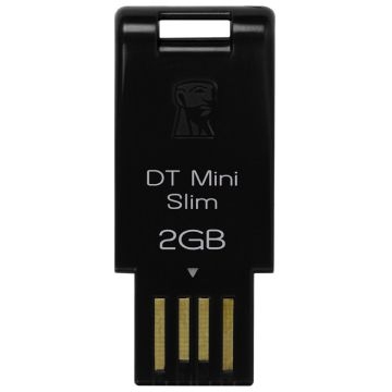 Kingston Technology 2GB, DataTraveler Mini Slim, Black