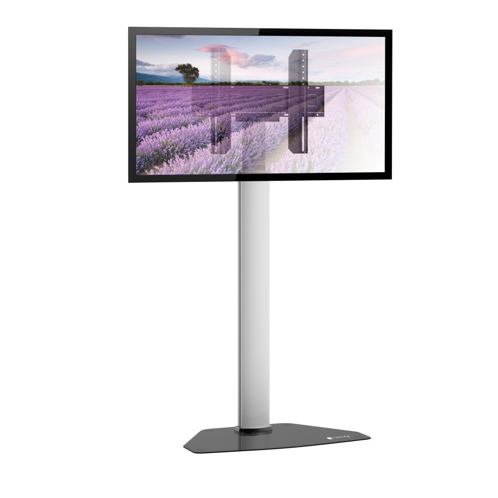Techly ICA-TR51 TV-Standfuß 32"-65" Aluminium Schwarz, Silber