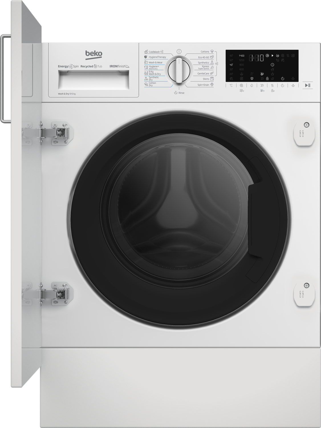 Beko B5DBT69547W washer dryer Built-in Front-load White