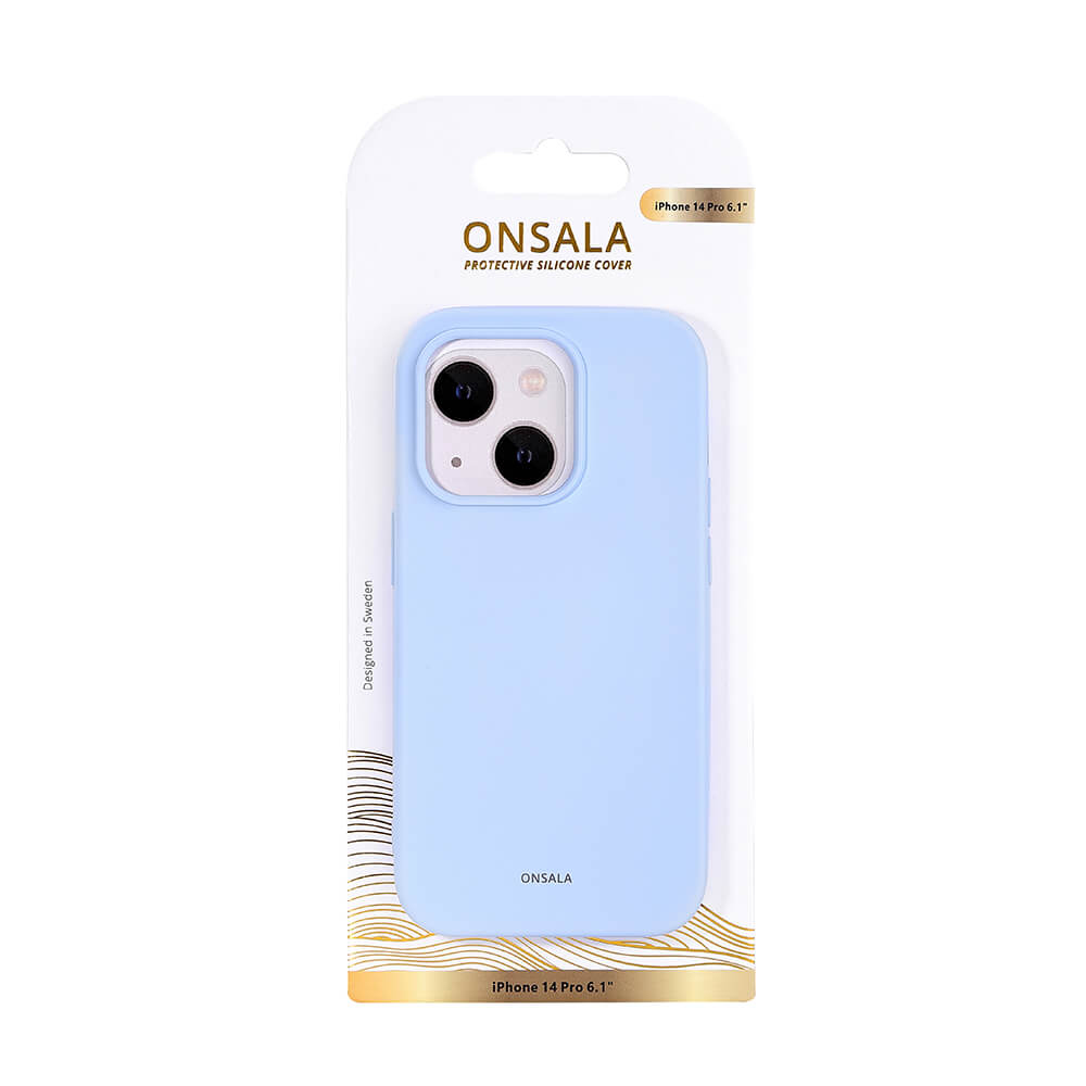 Onsala Phone Case Silicone Light Blue - iPhone 14 Pro – image 2