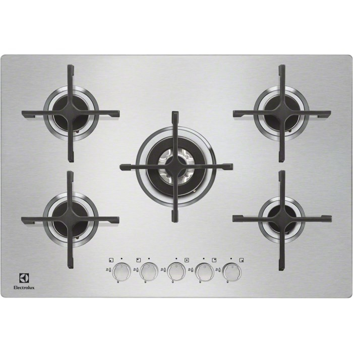 Electrolux EGU7658NOX hob Stainless steel Built-in Gas 5 zone(s) – image 1