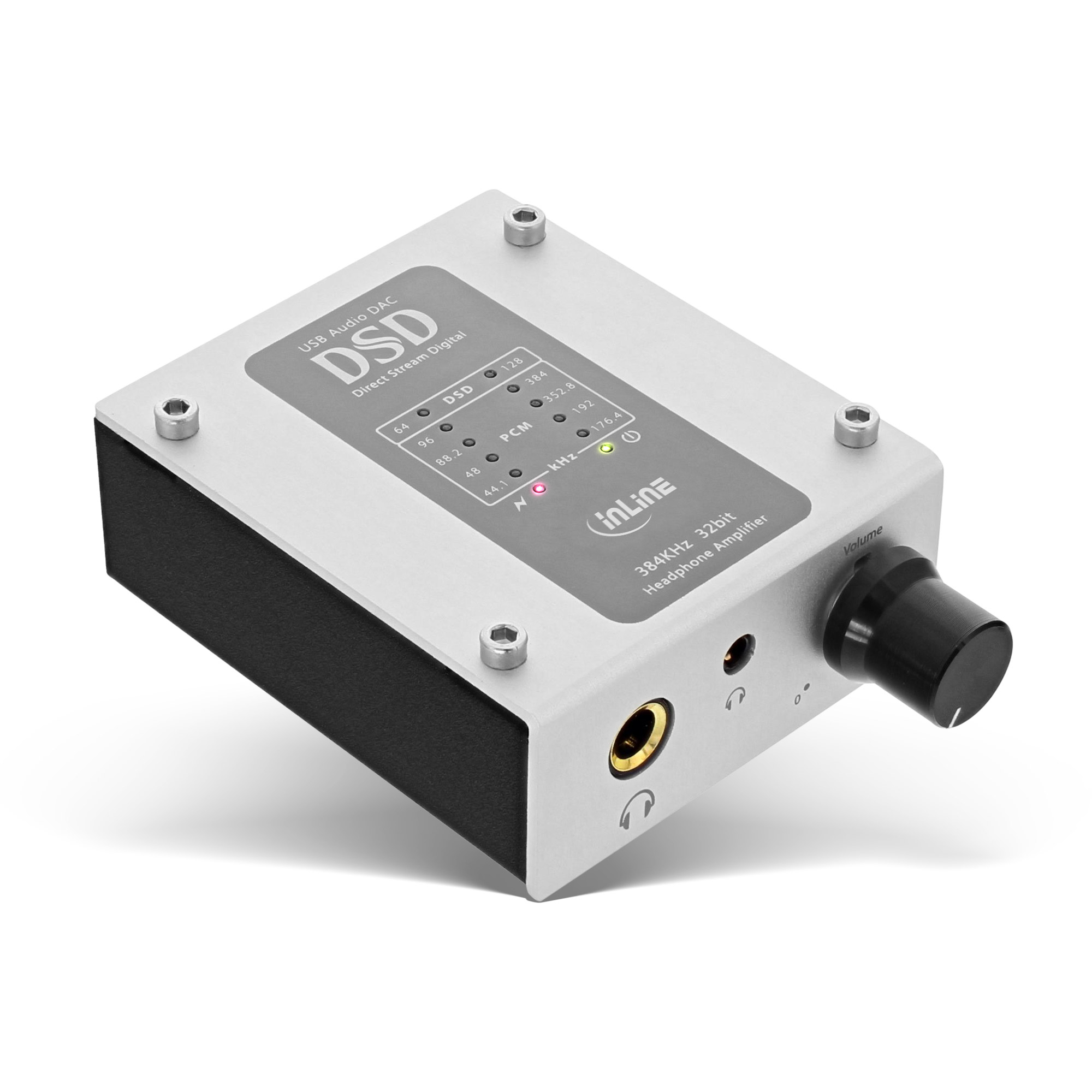 InLine AmpUSB Hi-Res AUDIO HiFi DSD USB Audio DAC, Headphone amp., 384kHz/32bit