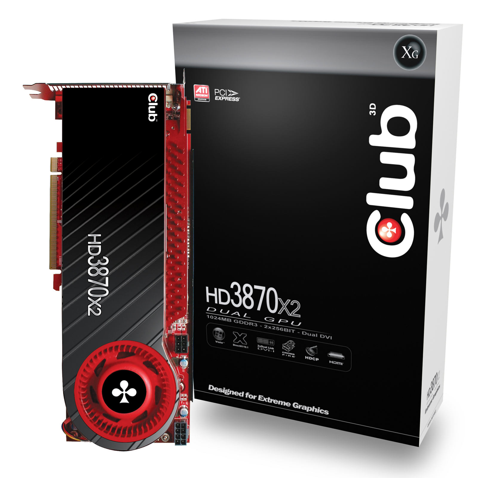 CLUB3D CGAX-38724X2 graphics card