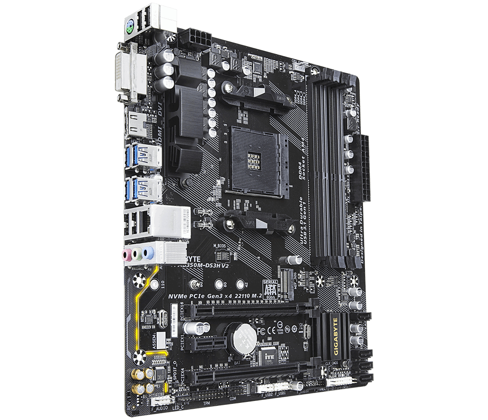 GIGABYTE GA-AB350M-DS3H V2 (rev. 1.1) – image 1