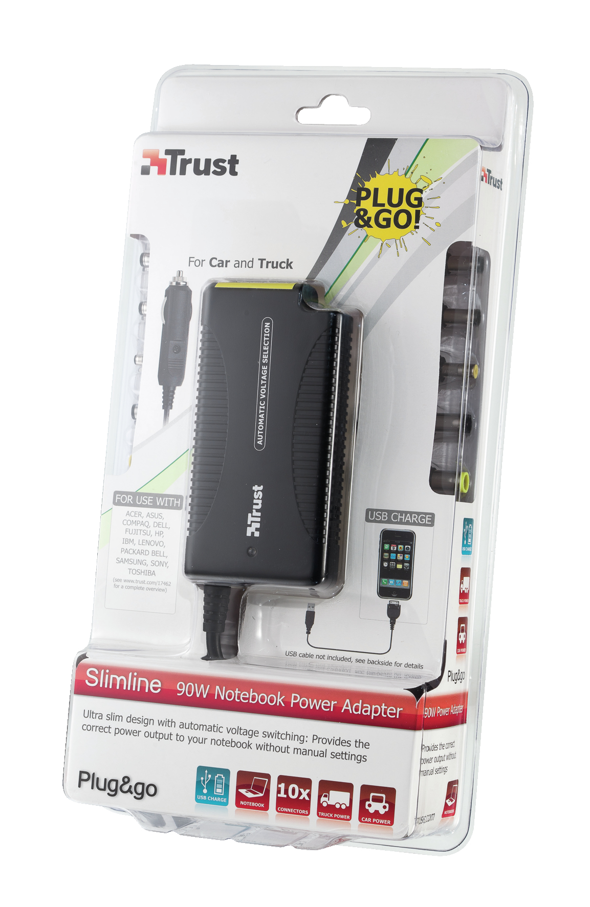 Trust Plug&Go Mobile phone, MP3, Laptop Black Cigar lighter Auto – image 3