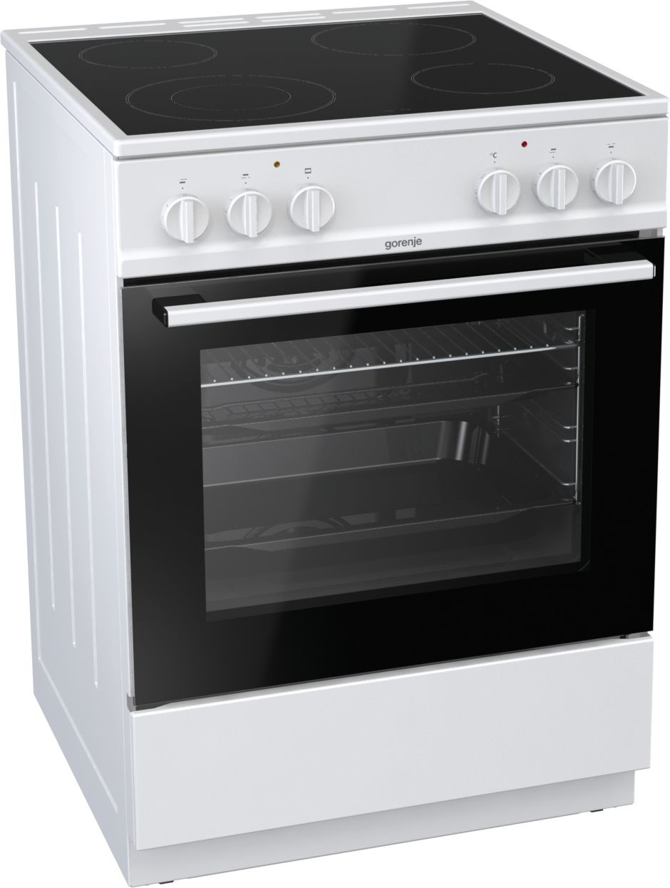 Gorenje EC6141WC Freestanding cooker Electric Ceramic hob White