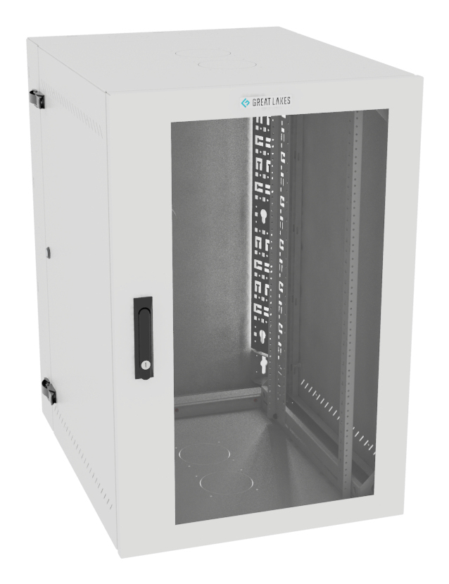 Vertiv VR Rack GL36WMCMP-W-SH-00-CM rack cabinet 19U Wall mounted rack White