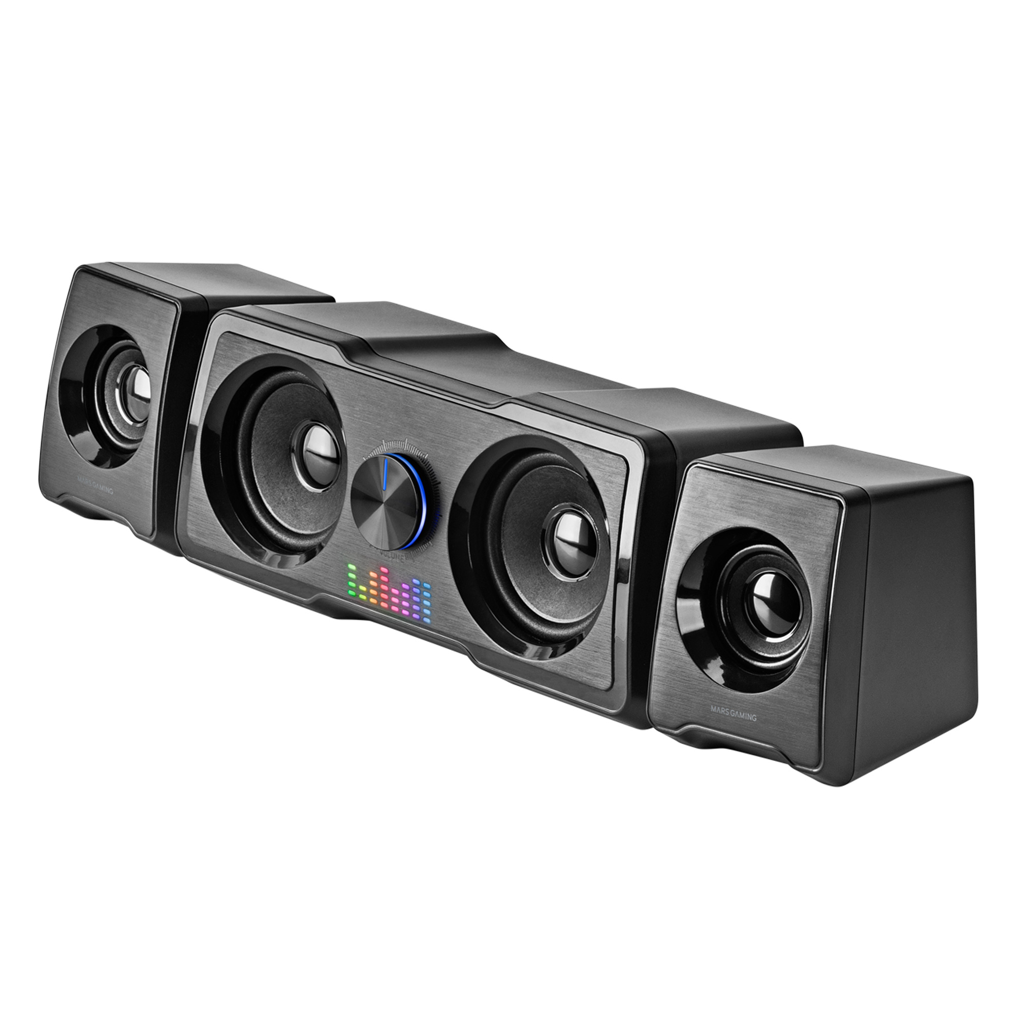 Mars Gaming MS22 Compact Gaming Speakers 2.2 RGB Flow Subwoofer + 4 Active Speakers DSP Sound – image 4