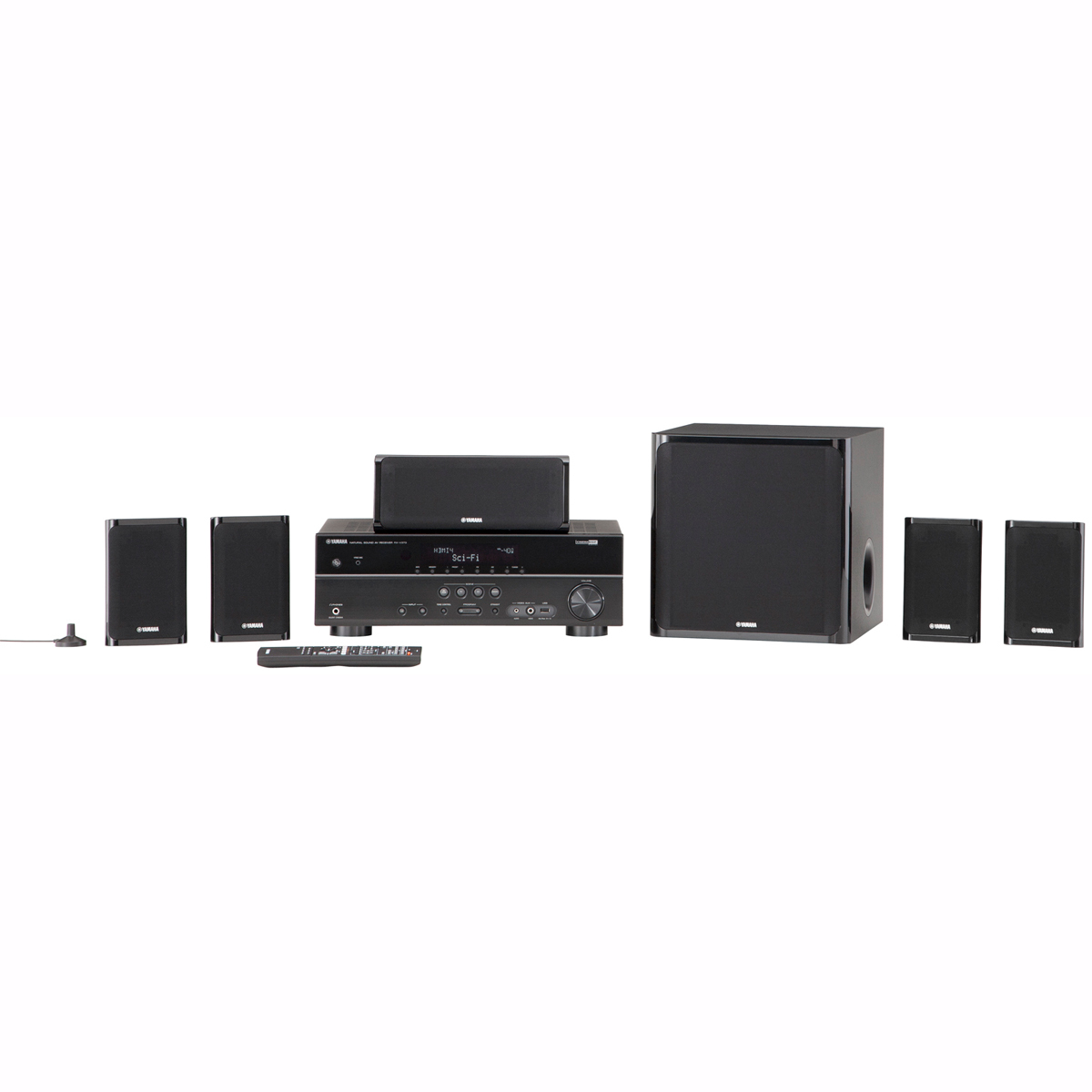 Yamaha YHT-497BL home cinema system 5.1 channels 3D Black