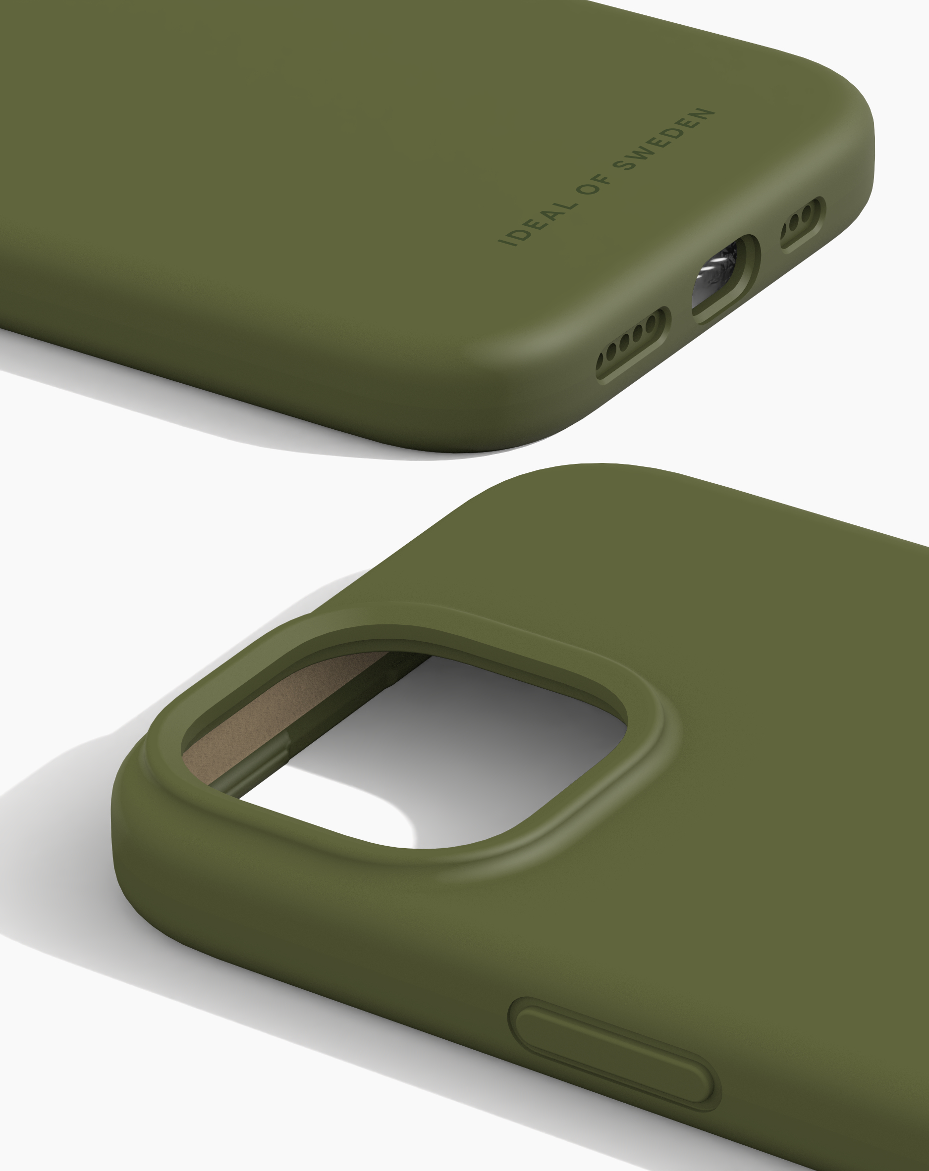 iDeal of Sweden Silicone Case iPhone 13/14/15 Khaki – image 1