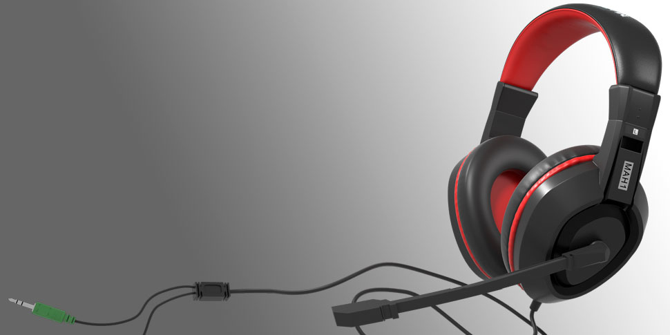 Mars Gaming MAH1 headphones/headset Wired Head-band Black, Red – image 4