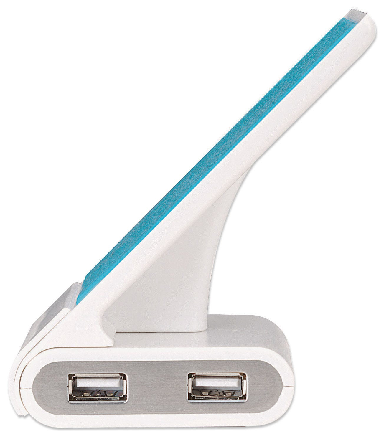 Manhattan Phone Stand with USB 4-Port Hub, 4x USB-A Ports, 480 Mbps (USB 2.0), Bus Power, Non Slip, White/Blue – image 4