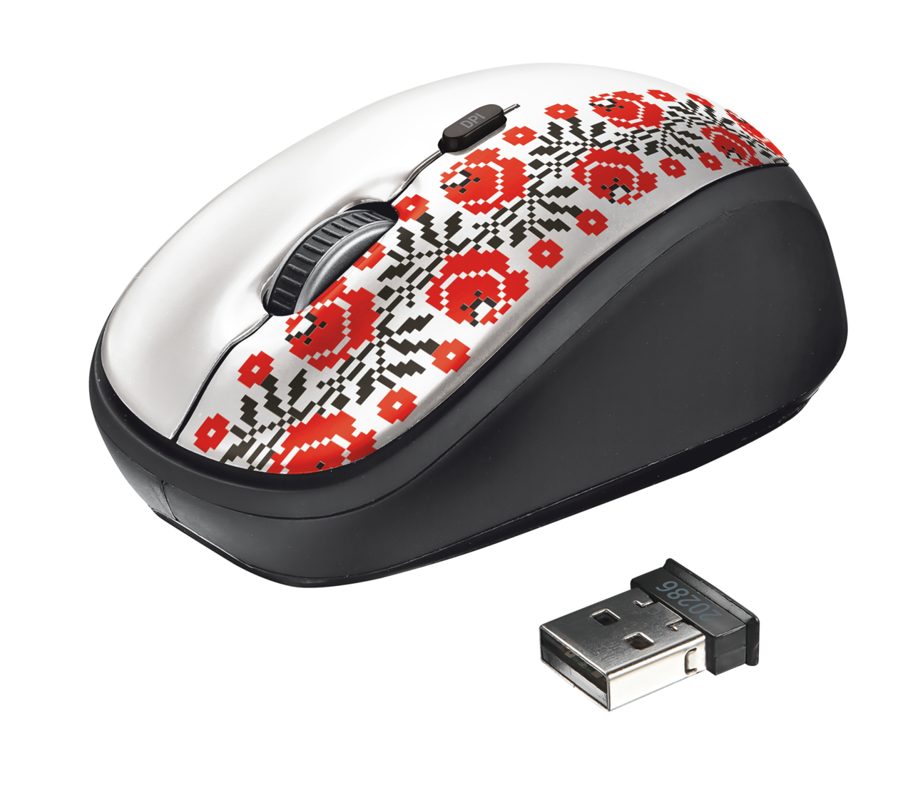 Trust 20286 mouse Travel Ambidextrous RF Wireless Optical 1600 DPI