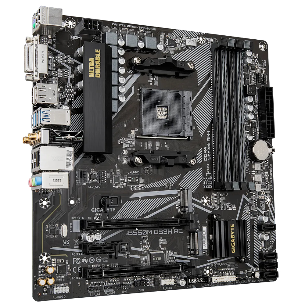 GIGABYTE B550M DS3H AC (REV. 1.7) – image 3