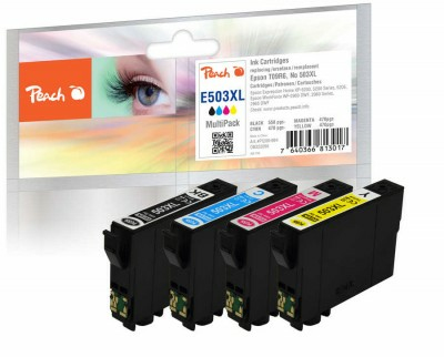 Peach PI200-994 cartuccia d'inchiostro 4 pz Compatibile Resa elevata (XL) Nero Ciano Magenta Giallo