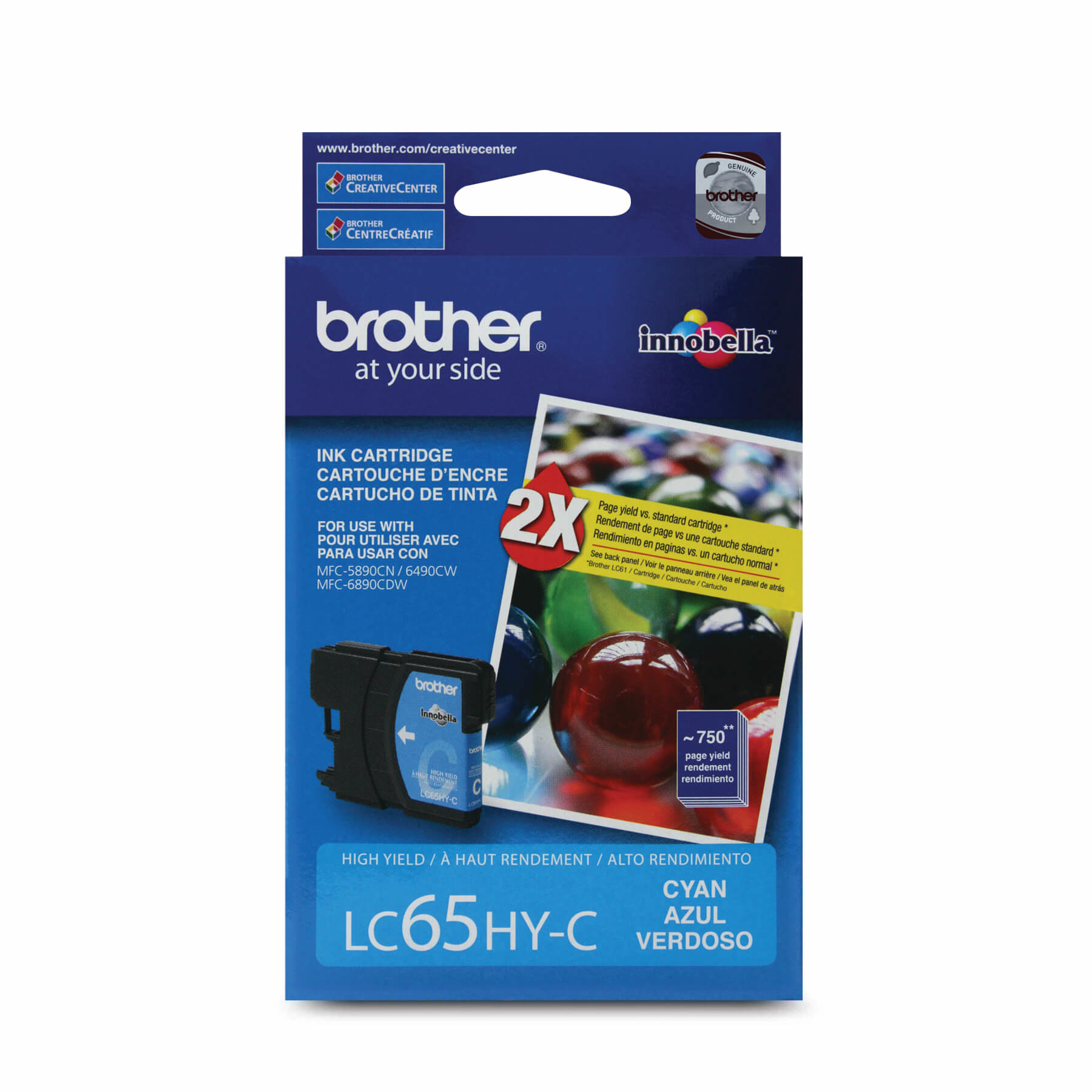 Brother LC-65HYCS ink cartridge Original High (XL) Yield Cyan