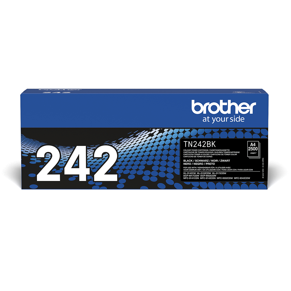 Brother TN-242BK cartuccia toner 1 pz Originale Nero (OEM Brother TN242BK Black 2500 Pages Original Toner)