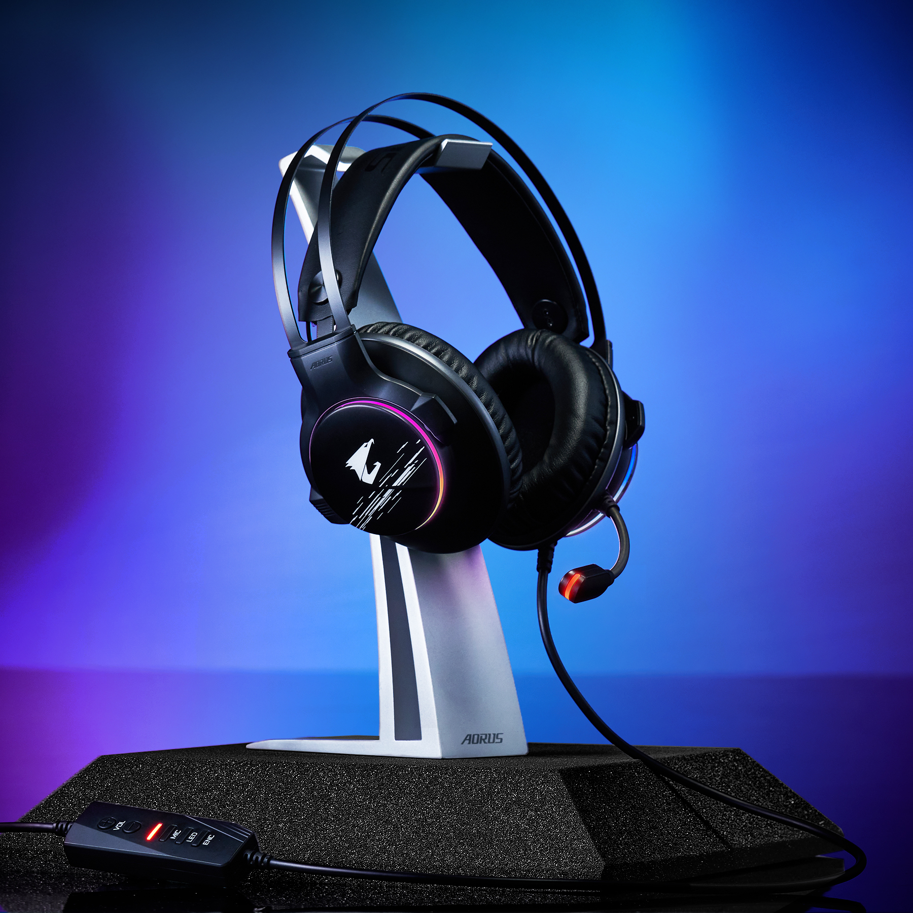 GIGABYTE H1 Headset Wired Head-band Gaming USB Type-A Black – image 9