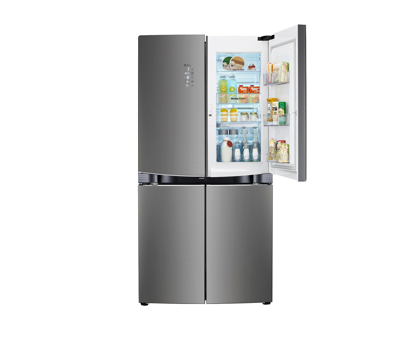 LG GR-D31FWCHL side-by-side refrigerator Freestanding Stainless steel – image 2
