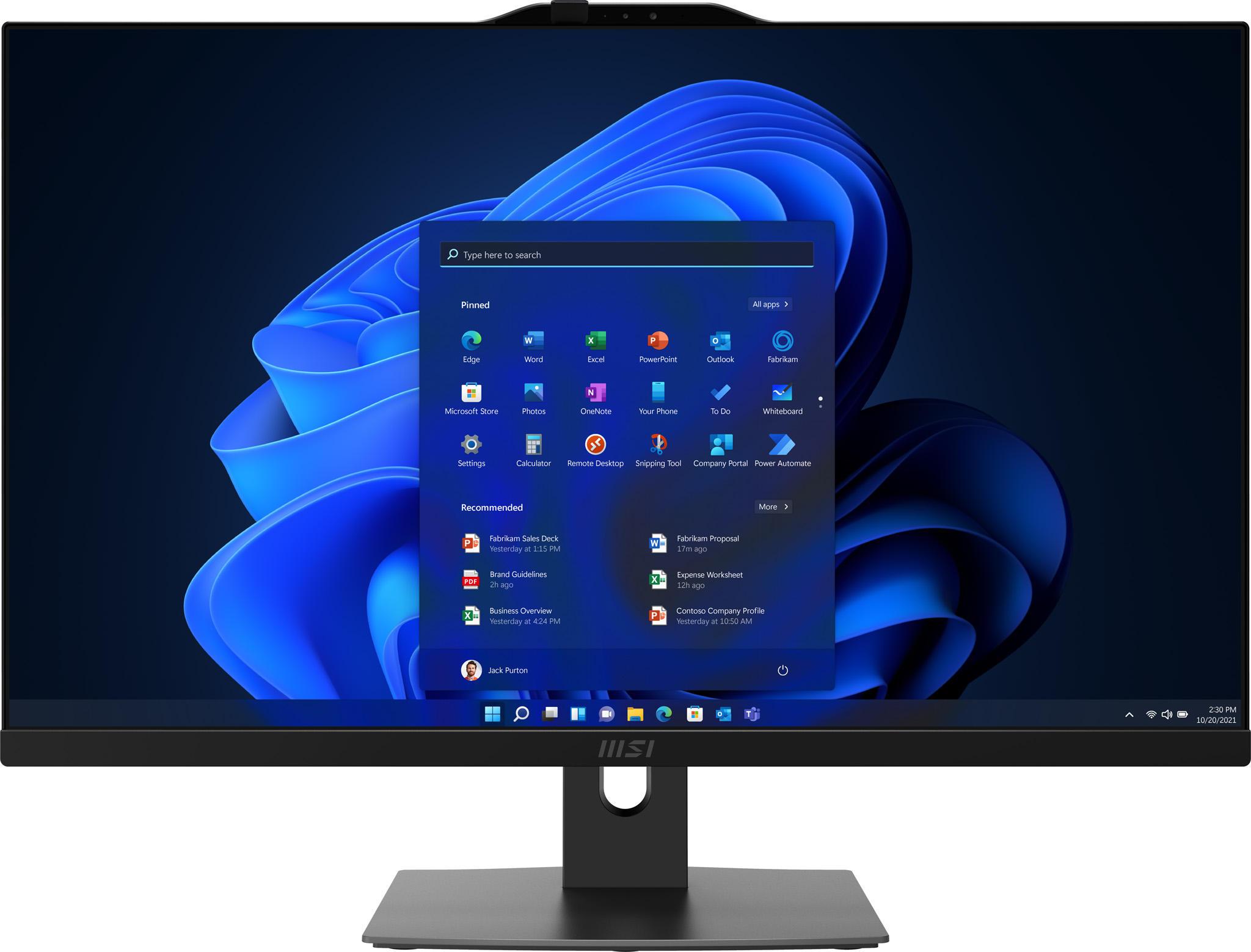 MSI Modern AM272P 12M-021EU Intel® Core™ i5 i5-1240P 68.6 cm (27″) 1920 x 1080 pixels All-in-One PC 8 GB DDR4-SDRAM 512 GB SSD Windows 11 Pro Wi-Fi 6 (802.11ax) Black image 4