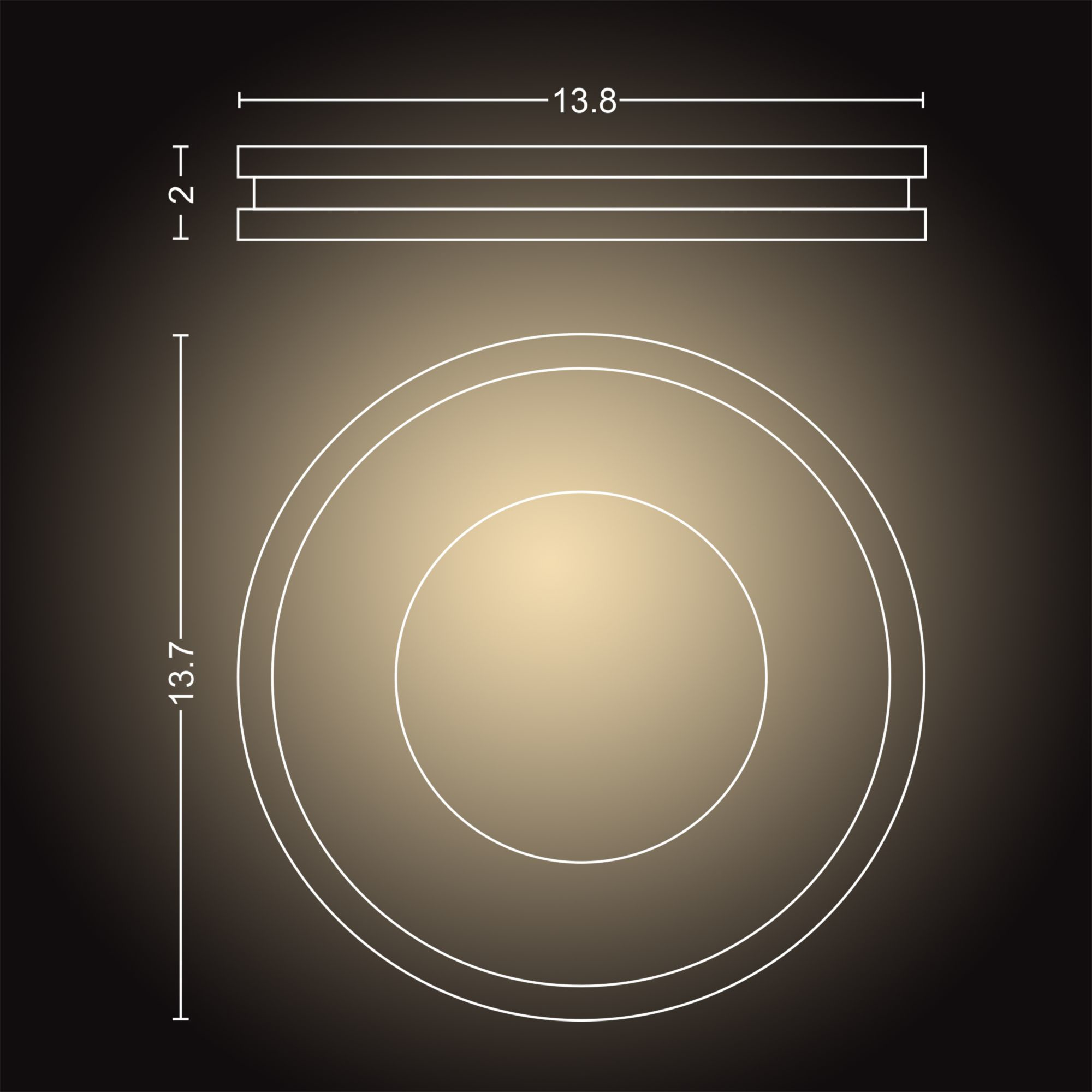 Philips by Signify Philips Hue White ambience 4100448U9 Smart ceiling light Bluetooth/Zigbee – image 4