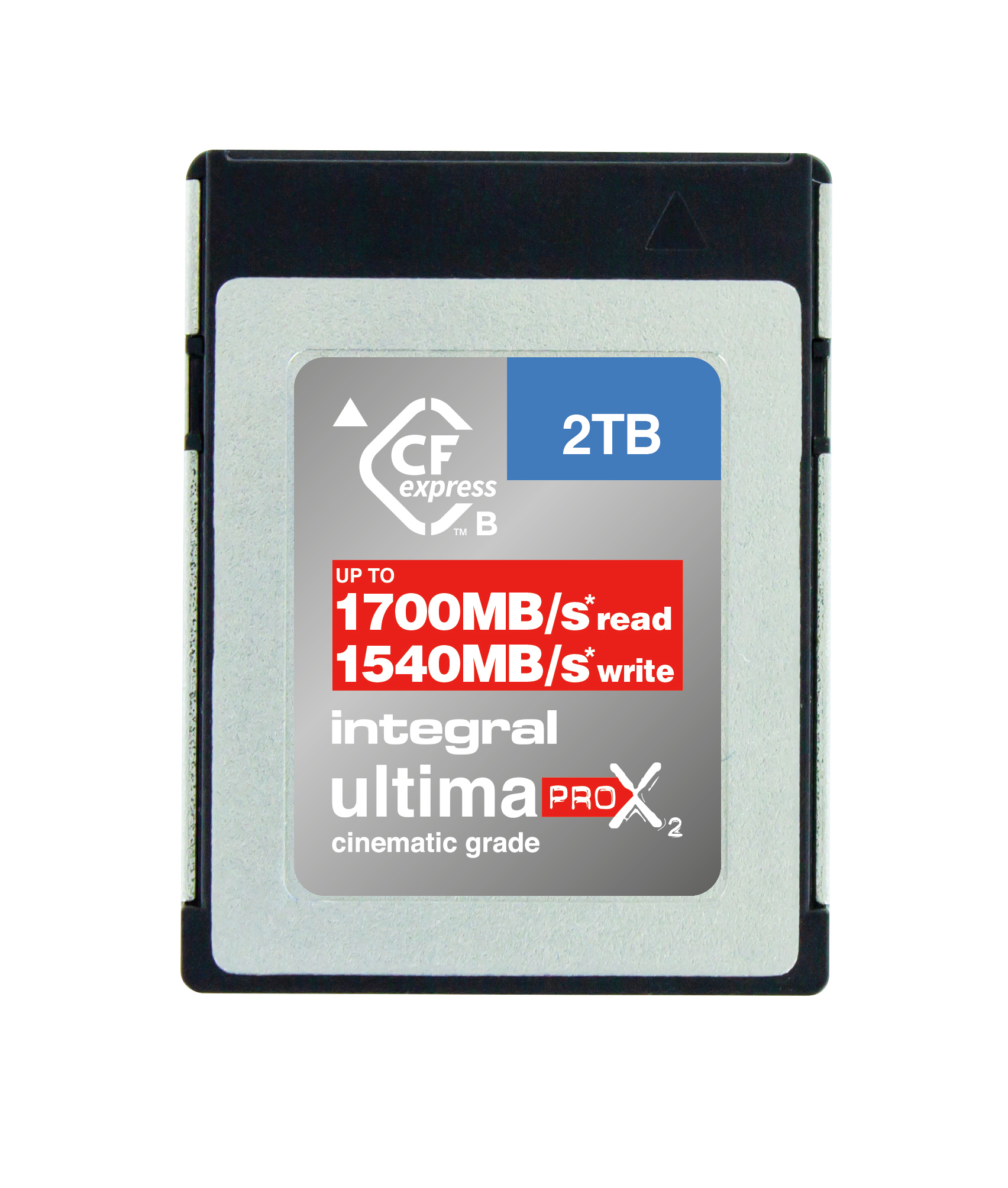 Integral 2TB CFEXPRESS CARD TYPE B 2.0 UP TO R-1700 W-1540 MBS SUSTAINED WRITE - 500MBS CINEMATIC GRADE 8K RAW and 4K 120FPS